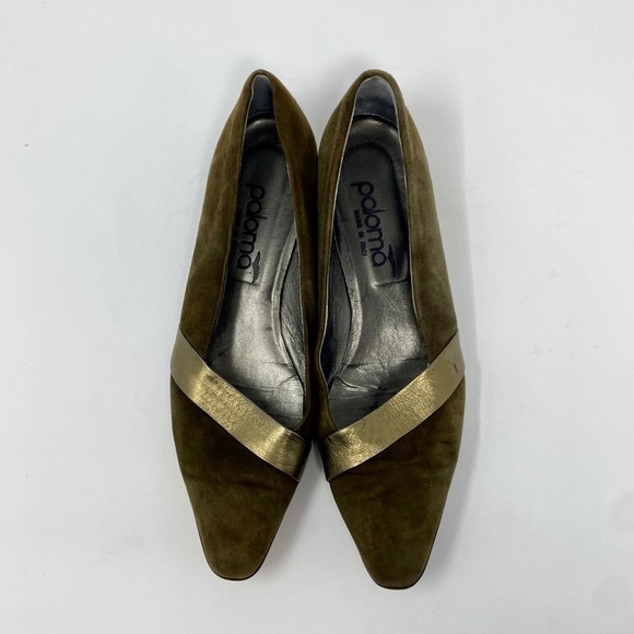 Paloma, Made In Italy, Dark Green Slip On Shoes - Picture 3 of 8